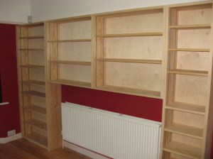 shelves by joiner in southampton capentry